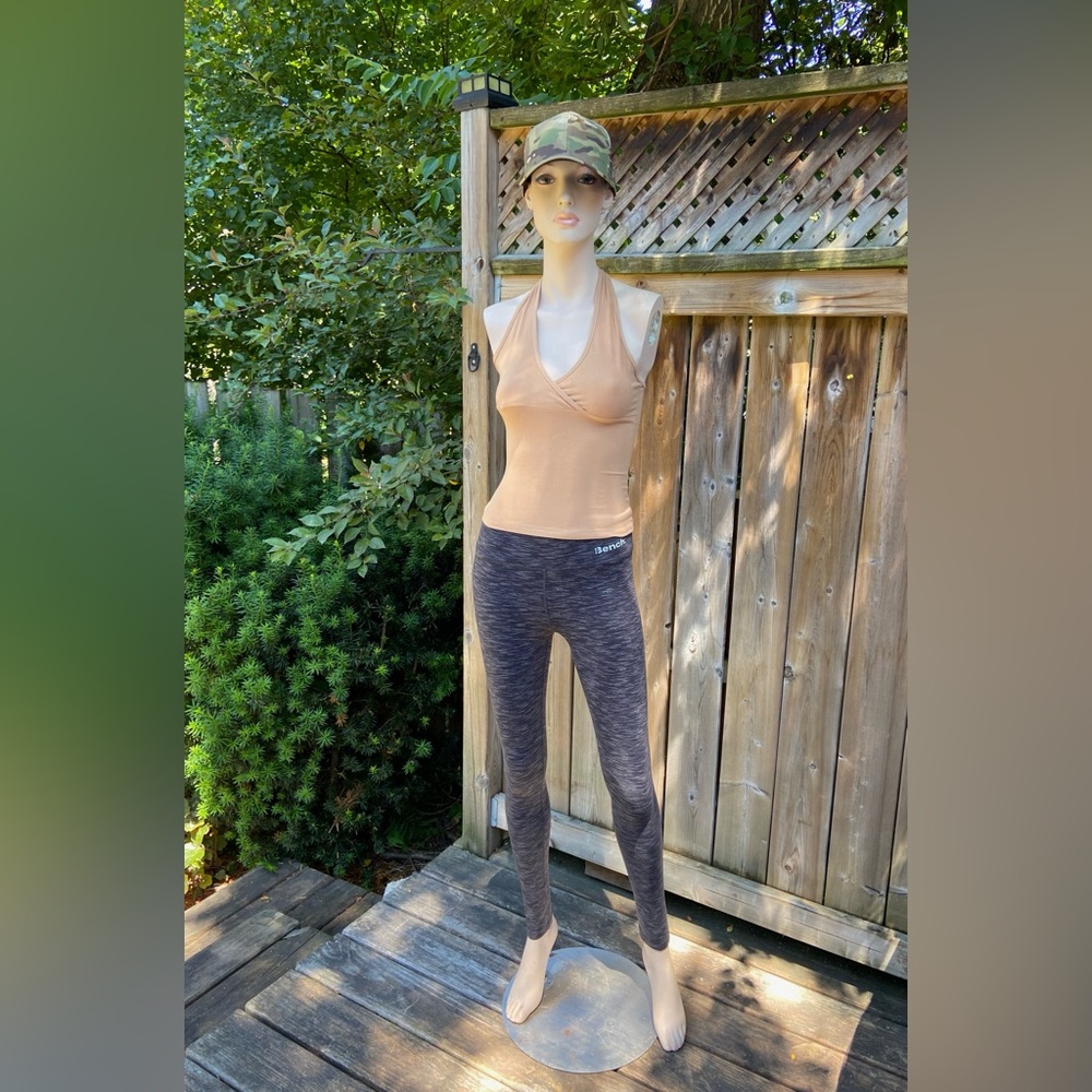 Workout / Yoga Leggings in Static Black & Grey